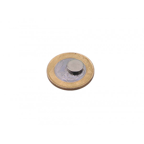 Ímã de neodímio 9,5x1,8 mm - N35